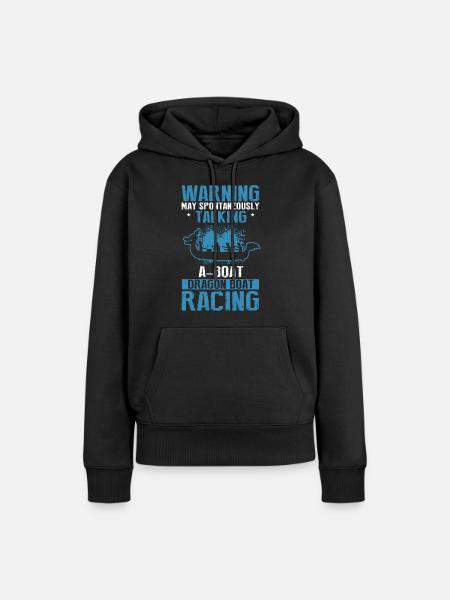 Drachenboot Trainer und Drachenboot - Frauen Premium Bio Hoodie - Schwarz