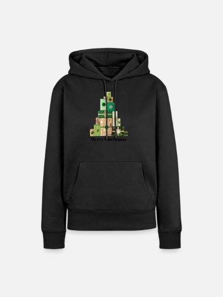 Bescherung - Frauen Premium Bio Hoodie - Schwarz
