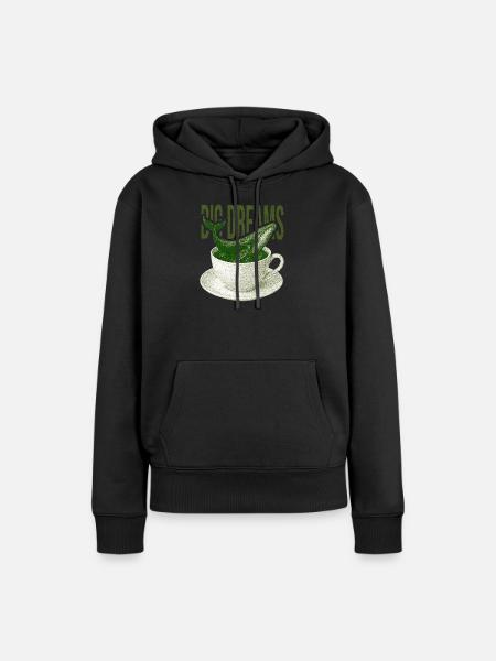 Dreams Tide Cup - Frauen Premium Bio Hoodie - Schwarz