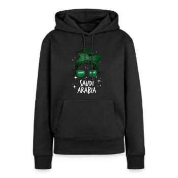 Saudi-Arabien - Frauen Premium Bio Hoodie - Schwarz - Vorne - Julia (174cm)