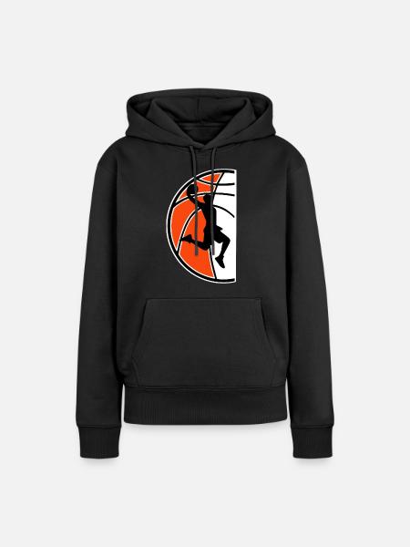 Basketball Basketballer - Frauen Premium Bio Hoodie - Schwarz