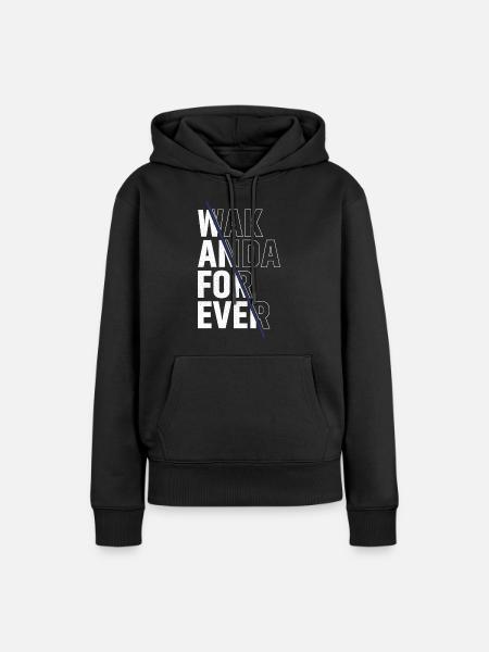 Wach Anda für immer - Frauen Premium Bio Hoodie - Schwarz
