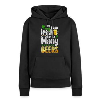 Pub Trinken Ausflug Alkohol - Frauen Premium Bio Hoodie - Schwarz - Vorne - Julia (174cm)