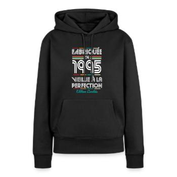30th Anniversary - Made in 1995 - Women’s Premium Organic Hoodie - black - Front - Julia (174cm)