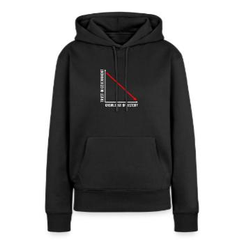 Republican Trust in Government Knowledge of - Frauen Premium Bio Hoodie - Schwarz - Vorne - Julia (174cm)