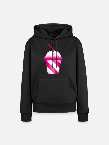 Smiley Shake - Frauen Premium Bio Hoodie - Schwarz