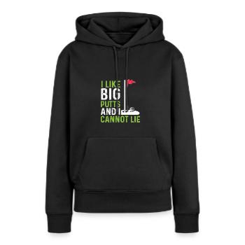 Wie große Putts Hobbyist Gift - Frauen Premium Bio Hoodie - Schwarz - Vorne - Julia (174cm)
