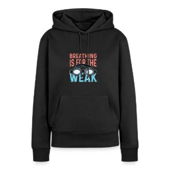 Pour les sprinters faibles Poison - Sweat à capuche Premium bio Femme - noir - Devant - Julia (174cm)