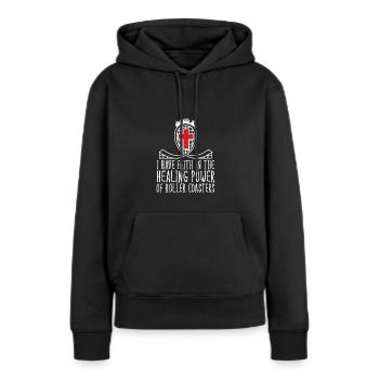 Roller Coaster Amusement Park Amusement Park - Women’s Premium Organic Hoodie - black - Front - Julia (174cm)