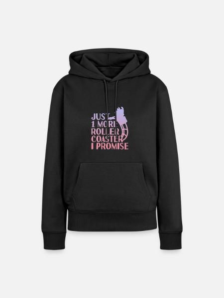Achterbahn Freizeitpark Vergnügungspark - Frauen Premium Bio Hoodie - Schwarz