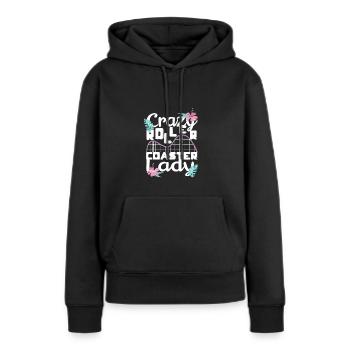 Roller Coaster Amusement Park Amusement Park - Women’s Premium Organic Hoodie - black - Front - Julia (174cm)