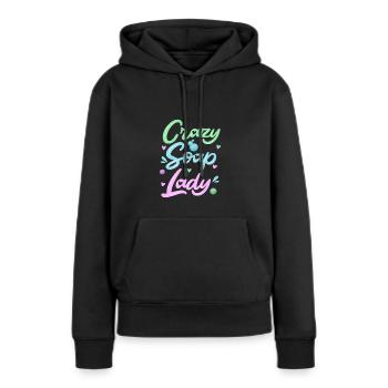 Seife Herstellen Handgemachte Seife - Frauen Premium Bio Hoodie - Schwarz - Vorne - Julia (174cm)