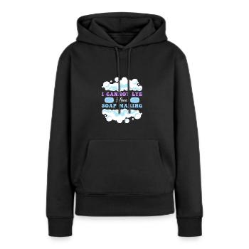 Seife Herstellen Handgemachte Seife - Frauen Premium Bio Hoodie - Schwarz - Vorne - Julia (174cm)