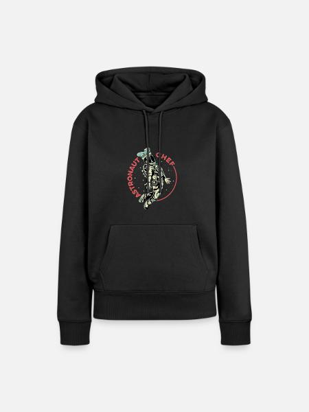 Astronautenkoch Kulinarischer Experte Geschenk - Frauen Premium Bio Hoodie - Schwarz