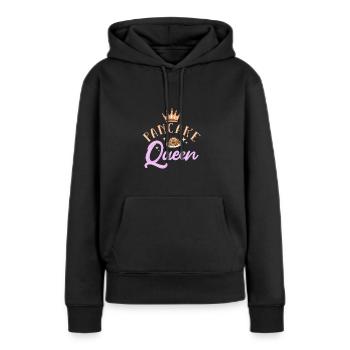 Pfannkuchen - Frauen Premium Bio Hoodie - Schwarz - Vorne - Julia (174cm)