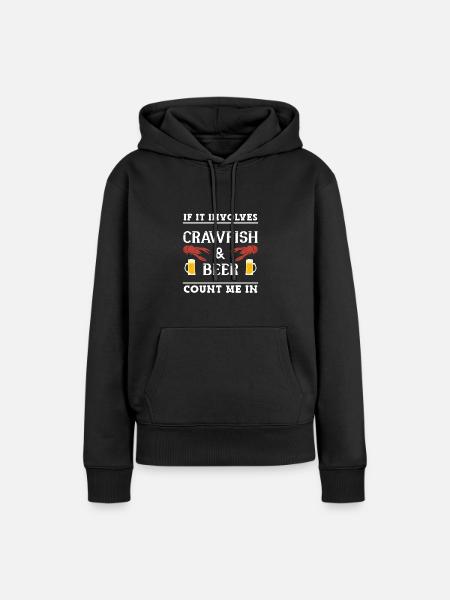 Langusten Languste - Frauen Premium Bio Hoodie - Schwarz
