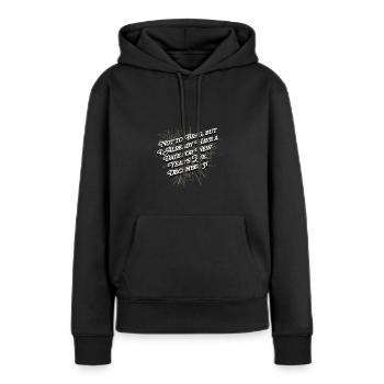Datum für Silvester Dating -Single -Flirten unverh - Frauen Premium Bio Hoodie - Schwarz - Vorne - Julia (174cm)