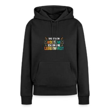 Carnaval de Jecken Carnaval - Sweat à capuche Premium bio Femme - noir - Devant - Julia (174cm)