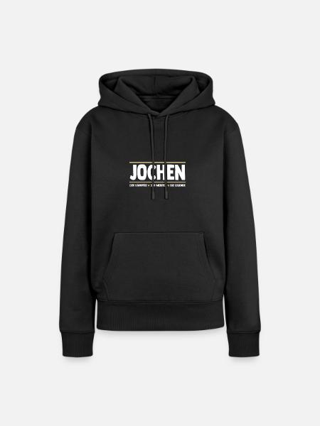 Jochen - Frauen Premium Bio Hoodie - Schwarz
