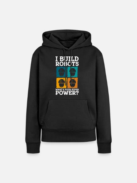 Android Elektrik Cyborg - Frauen Premium Bio Hoodie - Schwarz