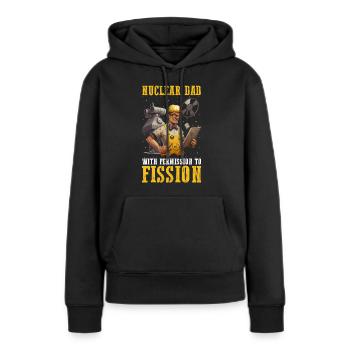 Kernenergie Spruch für Kernenergie - Frauen Premium Bio Hoodie - Schwarz - Vorne - Julia (174cm)