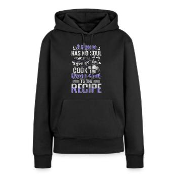 Küche Gastronomie Lecker Kochtopf - Frauen Premium Bio Hoodie - Schwarz - Vorne - Julia (174cm)