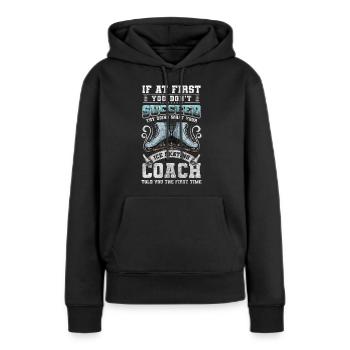 Eislaufen Cool Kunst - Frauen Premium Bio Hoodie - Schwarz - Vorne - Julia (174cm)