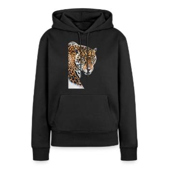 Jaguar - Sweat à capuche Premium bio Femme - noir - Devant - Julia (174cm)