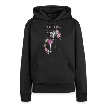 Barkeeper - Frauen Premium Bio Hoodie - Schwarz - Vorne - Julia (174cm)