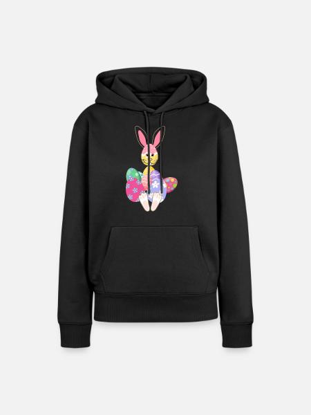 Osterhasi - Frauen Premium Bio Hoodie - Schwarz