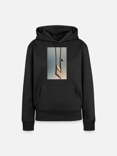 schild - Frauen Premium Bio Hoodie - Schwarz