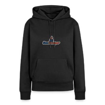 Java Developer with Coffee - Women’s Premium Organic Hoodie - black - Front - Julia (174cm)