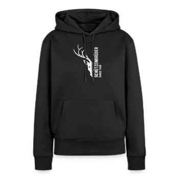 Schützen - Frauen Premium Bio Hoodie - Schwarz - Vorne - Julia (174cm)