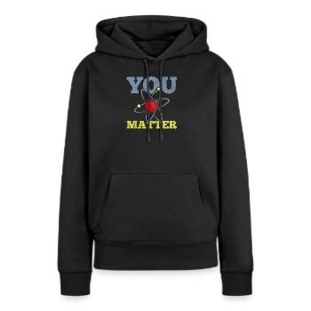 Chimiste chimiste - Sweat à capuche Premium bio Femme - noir - Devant - Julia (174cm)