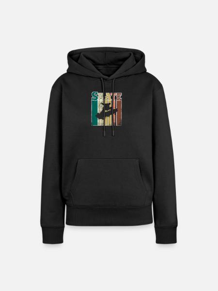 Skate - Frauen Premium Bio Hoodie - Schwarz
