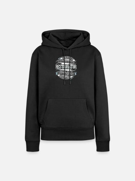 Restaurator - Frauen Premium Bio Hoodie - Schwarz