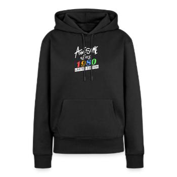 1980 - Jahrgang 1980 - Fantastisch seit 1980 - Frauen Premium Bio Hoodie - Schwarz - Vorne - Julia (174cm)