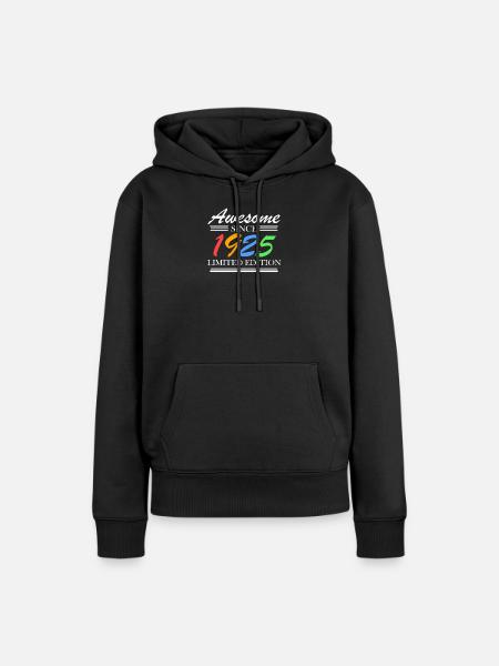 1925 - Jahrgang 1925 - Fantastisch seit 1925 - Frauen Premium Bio Hoodie - Schwarz