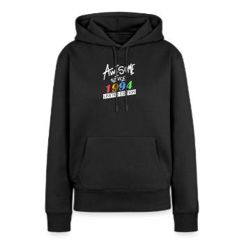 1994 - Jahrgang 1994 - Geburtsjahr 1994 - Frauen Premium Bio Hoodie - Schwarz - Vorne - Julia (174cm)