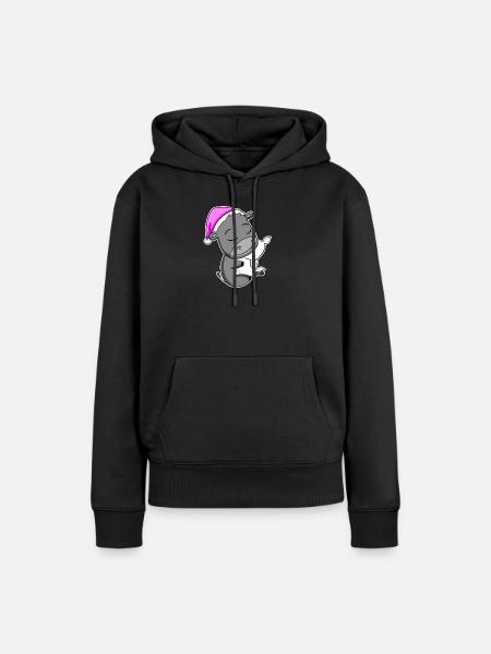 Esel - Frauen Premium Bio Hoodie - Schwarz