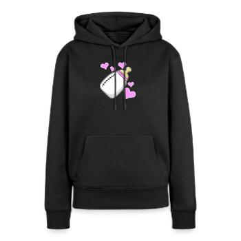 Bouteille de lait fille fille enceinte naissance - Sweat à capuche Premium bio Femme - noir - Devant - Julia (174cm)