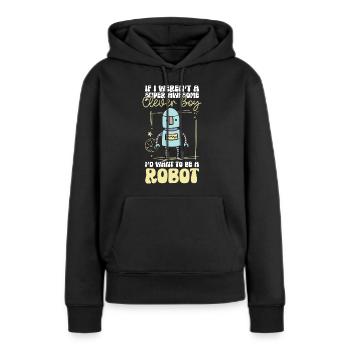 Android Mechanik Robotik Techniker - Frauen Premium Bio Hoodie - Schwarz - Vorne - Julia (174cm)
