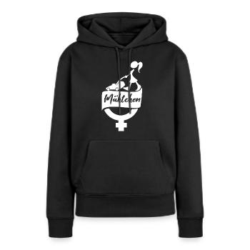 Rasenmähen Mädchen Frau - Frauen Premium Bio Hoodie - Schwarz - Vorne - Julia (174cm)