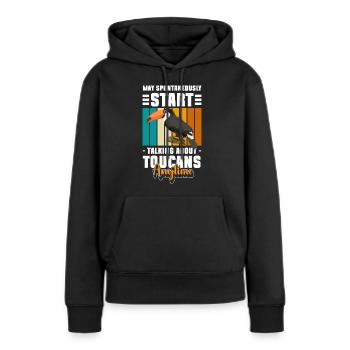 Tukan Regenwald Amazonas Südamerika - Frauen Premium Bio Hoodie - Schwarz - Vorne - Julia (174cm)