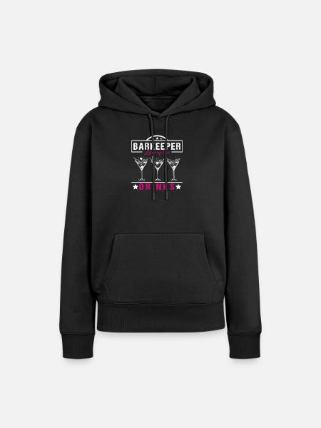 Barkeeper Lord - Frauen Premium Bio Hoodie - Schwarz