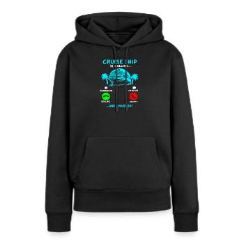 Kreuzfahrt Sommerurlaub - Frauen Premium Bio Hoodie - Schwarz - Vorne - Julia (174cm)