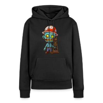 Halloween des travailleurs de la plate-forme pétrolière - Sweat à capuche Premium bio Femme - noir - Devant - Julia (174cm)