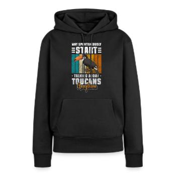Tukan Tier Amazonas Papagei - Frauen Premium Bio Hoodie - Schwarz - Vorne - Julia (174cm)