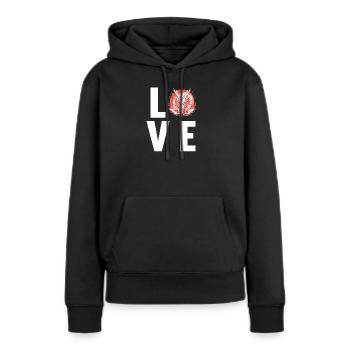 Drachen Drache - Frauen Premium Bio Hoodie - Schwarz - Vorne - Julia (174cm)