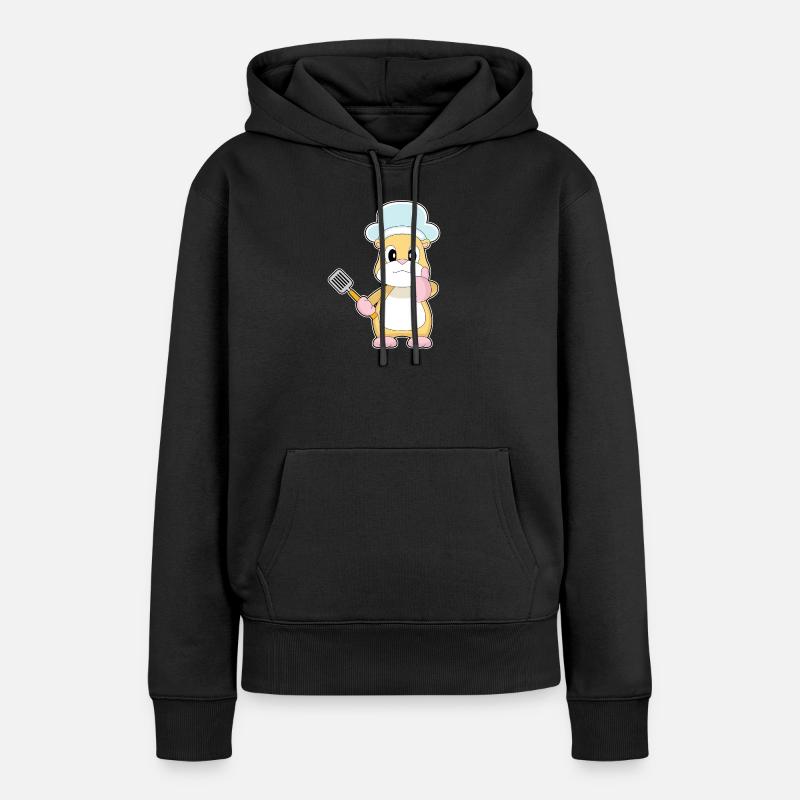 Cuisson à la spatule pour hamster - Sweat à capuche Premium bio Femme - noir